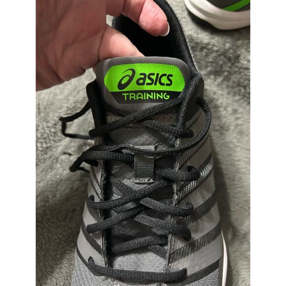 ASICS Men’s S604N Training Athletic shoes, titanium/green, Size 13 - Picture 8 of 10